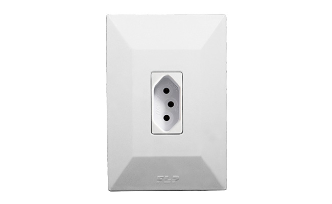 Conjunto 1 Tomada c/ placa