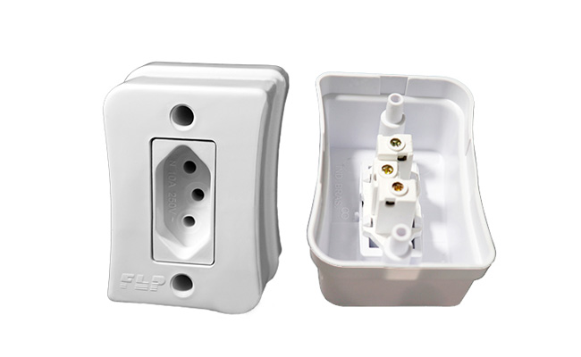 Conjunto 1 Tomada c/ placa