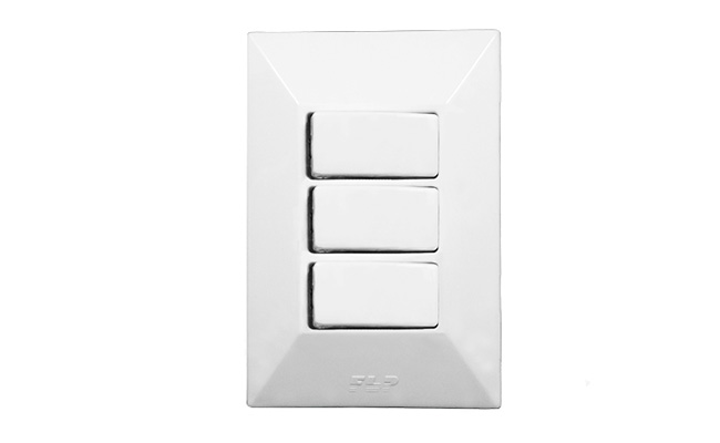 Conjunto 3 Interruptor Simples